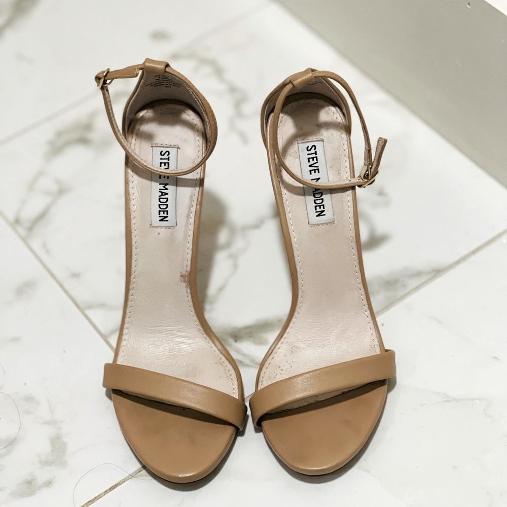 Steve Madden Stecy Nude Heels